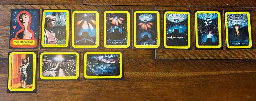 1978 Topps Close Encounters of the Third Kind Sticker Set (11 Cards)